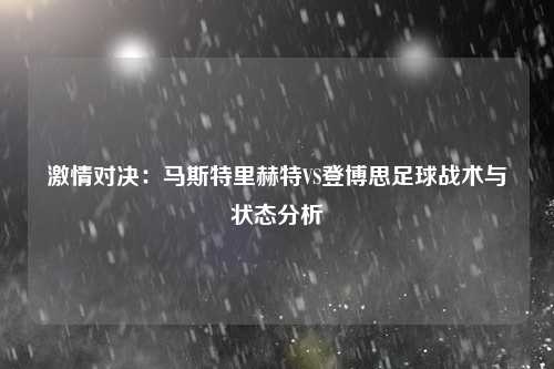 激情对决：马斯特里赫特VS登博思足球战术与状态分析